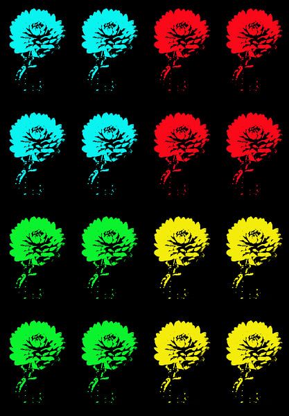 Dahlia photoshop by Henriette Tischler van Sleen