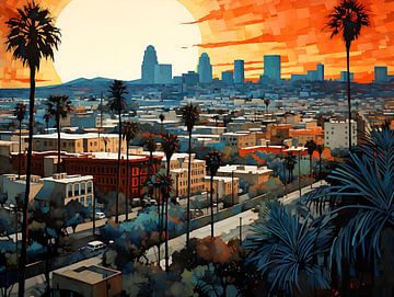 Los Angeles Sketch by PixelPrestige