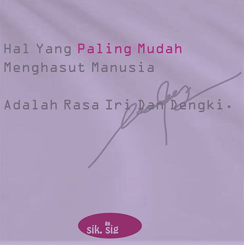 Indonesische Kunstmotivation von sik.sig