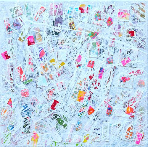 Modern schilderij à la Pollock "Positive energy"