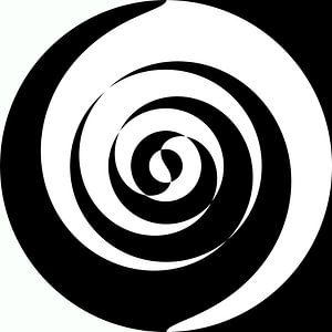 Abstract lijnenspel in zwart wit