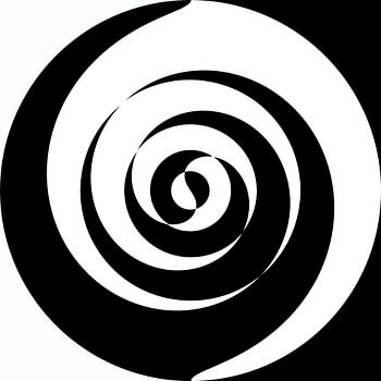 Jeu abstrait de lignes en noir et blanc