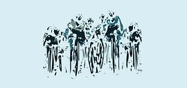 Peloton wielrenners van ! Grobie