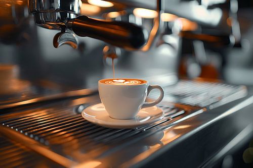 drink a cup of coffee or cappuccino