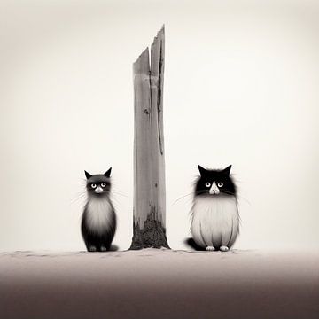 Die Katzenkomödie - Dick vs. Dünn von Karina Brouwer