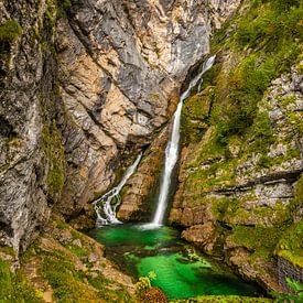 Savica waterfall in Bohinj, Slovenia by Bert Beckers