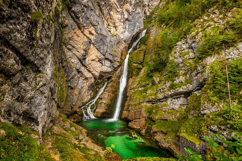 Savica waterfall in Bohinj, Slovenia by Bert Beckers