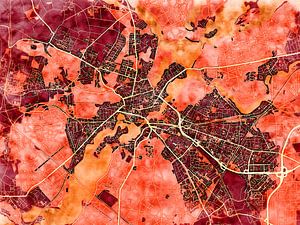 Karte von Potsdam im stil 'Amber Autumn'
