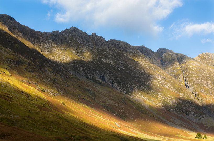 Berge entlang des Loch Achtriochtan von Johan Zwarthoed