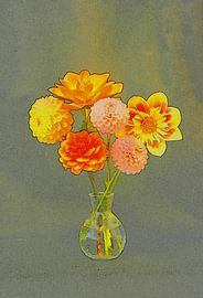 DAHLIAS'S KREATIV GESTALTET von Henriette Tischler van Sleen