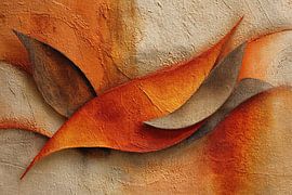 Abstract painting - Terracotta Powerful Organic by Joriali Abstract