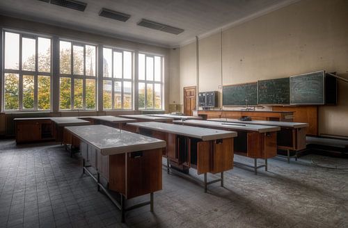 École belge abandonnée.