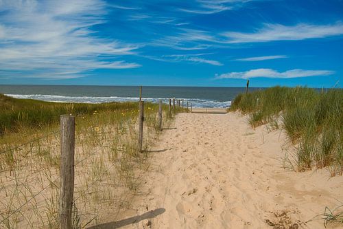 Strand bij Schoorl in Noord-Holland