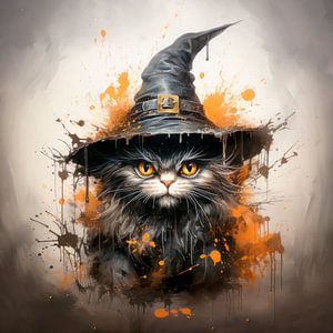 HALLOWEEN KUNST Katzenhexer