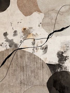 Abstract - Beige van JunoArt