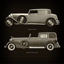 Bentley 8 Liters 1931 en Cadillac V16 Town Car 1933 van Jan Keteleer thumbnail