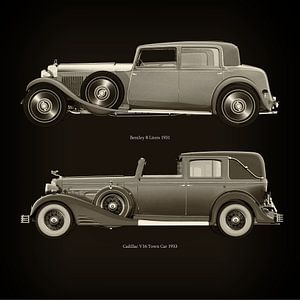 Bentley 8-Liter 1931 und Cadillac V16 Town Car 1933