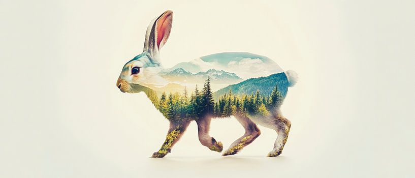 Natur im Hasen von Poster Art Shop