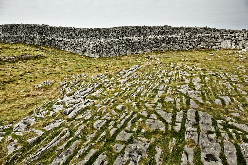 The karst landscape near Dun Aengus on the island of Inis Mór, IRELAND by Tjeerd Kruse