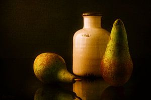 Stilleben mit Birnen und einer Vase