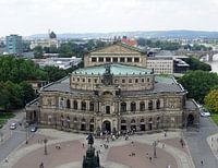 Blick über Dresden Semperoper