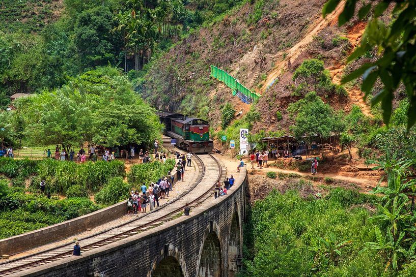The Train over Ella's famous bridge. Nine Arch Bridge by Ton Tolboom