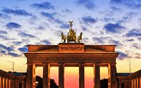 Brandenburger Tor Berlin im Sonnenuhntergang von Frank Herrmann Miniaturansicht