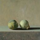 Groenteschilderij | Serene Cabbage Duo (gezien bij vtwonen) van Kunst Kriebels thumbnail