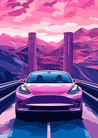 Car Retro Synthwave by Cross