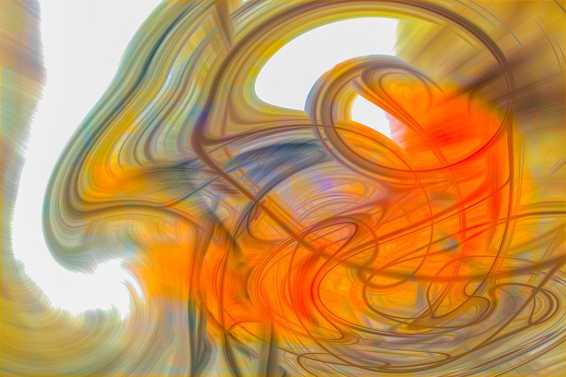 Orange vortex by Leo Luijten