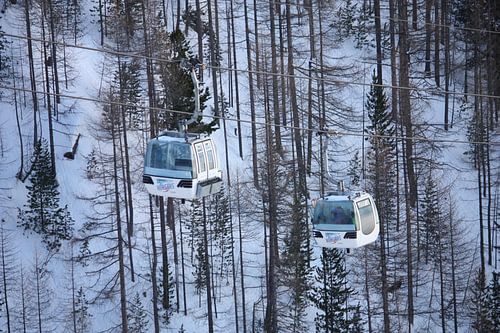 Ski gondel Zwitserland