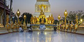An evening of tranquillity at Wat Phra That Phanom by Walter G. Allgöwer