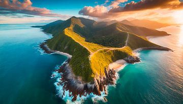 Insel mit Wolken von Mustafa Kurnaz