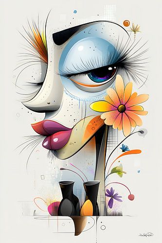 caricature fantaisiste, artistique et drôle
