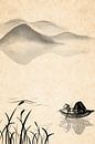 Japanese fisherman - Japandi by Gisela- Art for You thumbnail