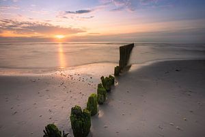 Het strand van Ameland tijdens zonsondergang van KB Design & Photography (Karen Brouwer)