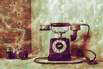Oude telefoon met camera