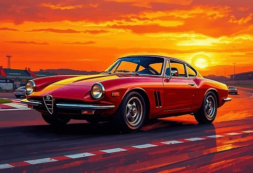 Alfa Romeo 33 Stradale – The Crimson Symphony of Motion by MIROKKU