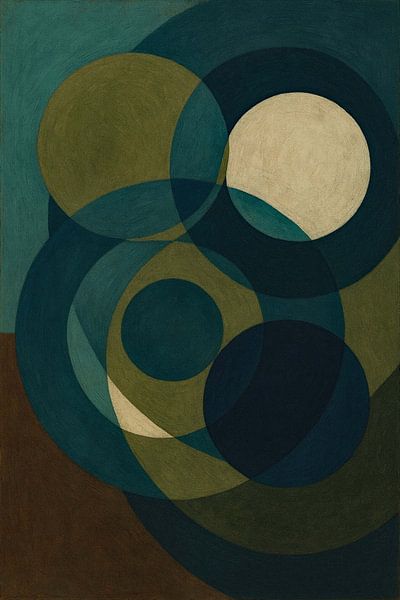 Abstrakte Retro Orbits Nr. 2 von Moonheart Artworks