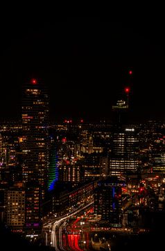 Rotterdam Skyline by Night van shoott photography