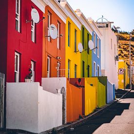 Bunte Häuser in Kapstadt von Fabian Bosman