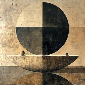 Geometrisches Stillleben | Equilibrium Quest von Kunst Laune