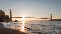 Golden Gate Bridge at sunrise