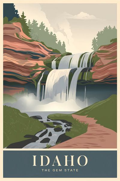 Idaho by Poster Art Shop
