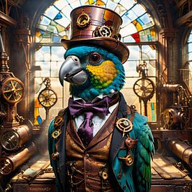 Steampunk-Sittich von KunstenAIr