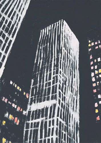 Monochroom hoog abstract