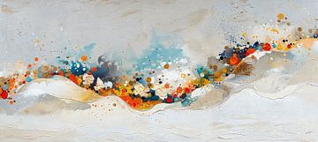 Abstract Bloemen | Floral Dance in Color van Abstract Schilderij