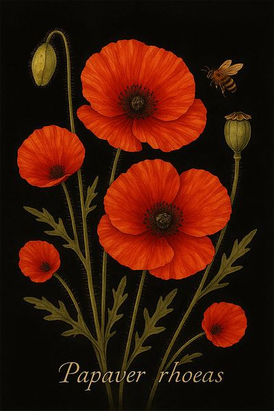 "Mohn - Lebensatem in Rot" von Bert Quaedvlieg
