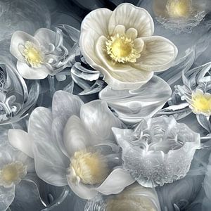 Frozen Flowers III - ice flower by Lily van Riemsdijk - Art Prints with Color