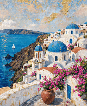 Die „Golden Hour“ auf Santorin
